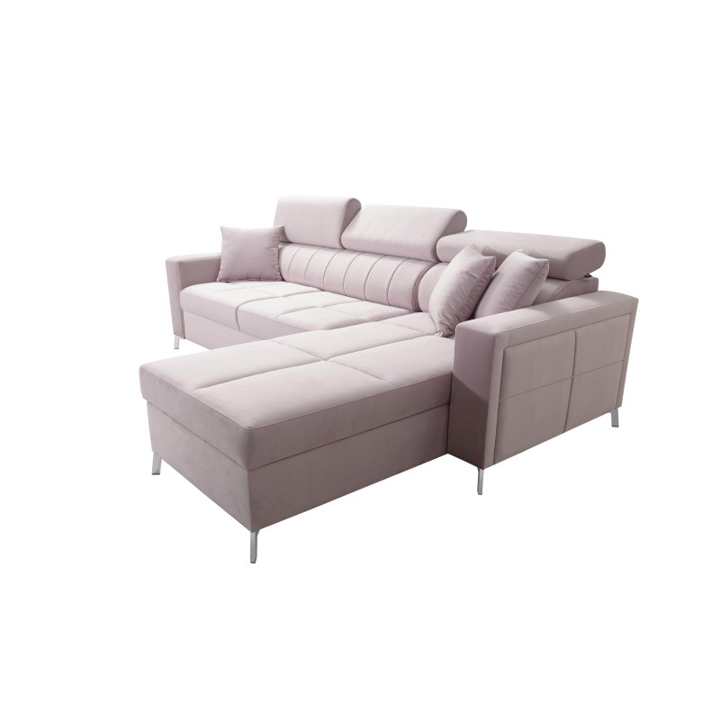 Narożnik Oslo I mini z funkcją spania oraz pojemnikiem na pościel tkanina Jaguar 2167