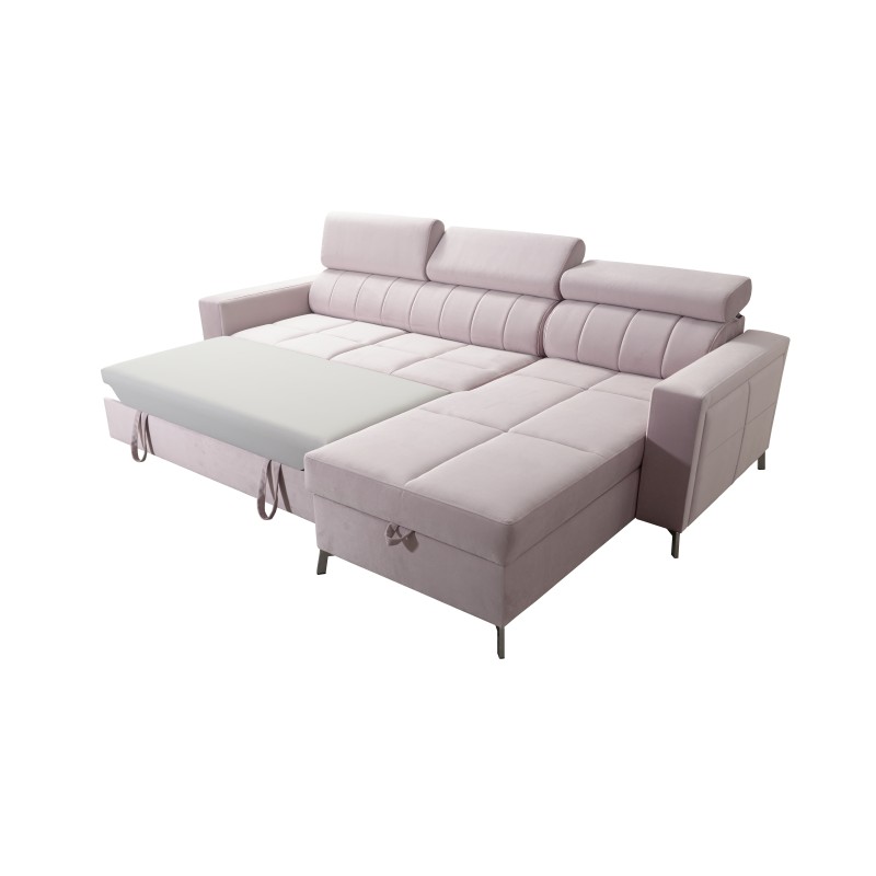 Narożnik Oslo I mini z funkcją spania oraz pojemnikiem na pościel tkanina Jaguar 2177