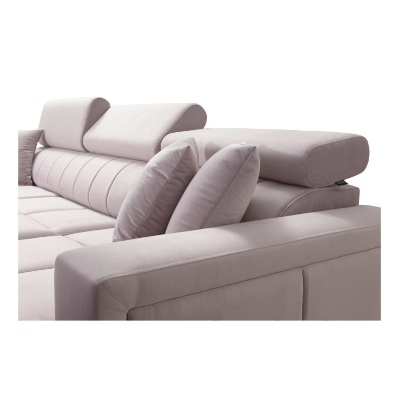 Narożnik Oslo I mini z funkcją spania oraz pojemnikiem na pościel tkanina Jaguar 2185