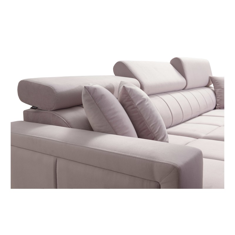 Narożnik Oslo I mini z funkcją spania oraz pojemnikiem na pościel tkanina Jaguar 2167