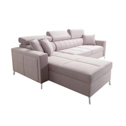 Narożnik Oslo I mini z funkcją spania oraz pojemnikiem na pościel tkanina Jaguar 2167