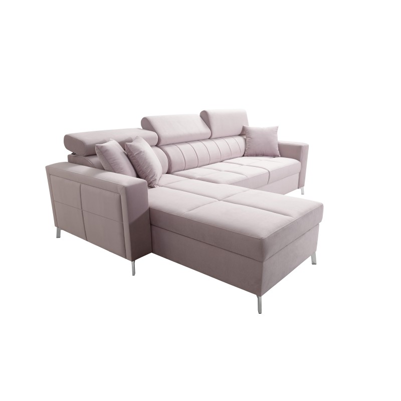 Narożnik Oslo I mini z funkcją spania oraz pojemnikiem na pościel tkanina Jaguar 2167