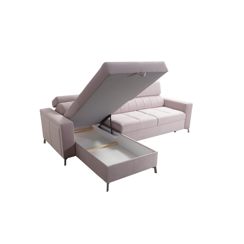 Narożnik Oslo I mini z funkcją spania oraz pojemnikiem na pościel tkanina Jaguar 2167