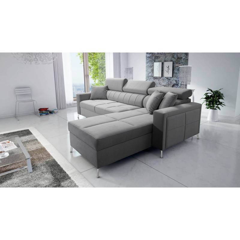 Narożnik Oslo I Maxi z funkcją spania Velvet, Jaguar 2167 | Fantastyczny komfort i styl w Twoim domu Narożnik Oslo I Maxi z funkcją spania Velvet, Jaguar 2167 | Fantastyczny komfort i styl w Twoim domu