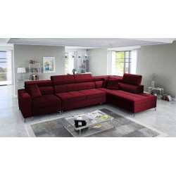 Oslo X mini corner sofa with a sleeping function and a storage compartment for be