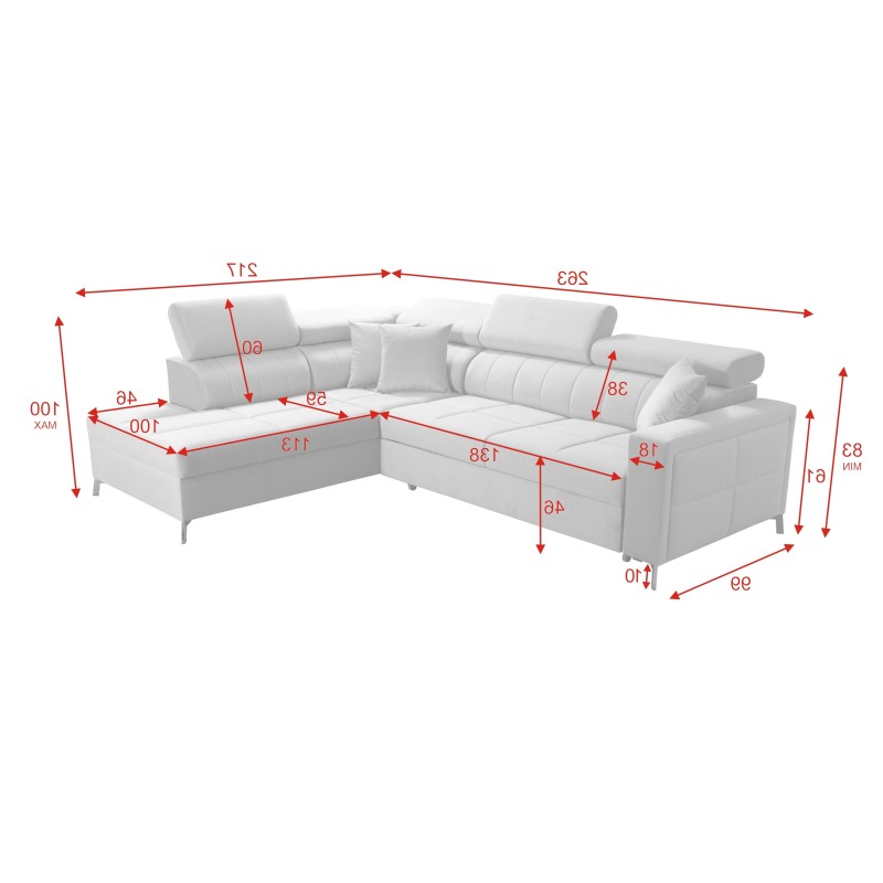 Narożnik Oslo III mini - elegancki i praktyczny mebel z funkcją spania Narożnik Oslo III mini - elegancki i praktyczny mebel z funkcją spania