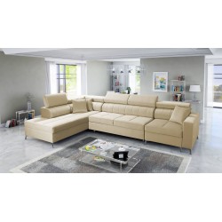 Oslo X mini corner sofa with a sleeping function and a storage compartment for be