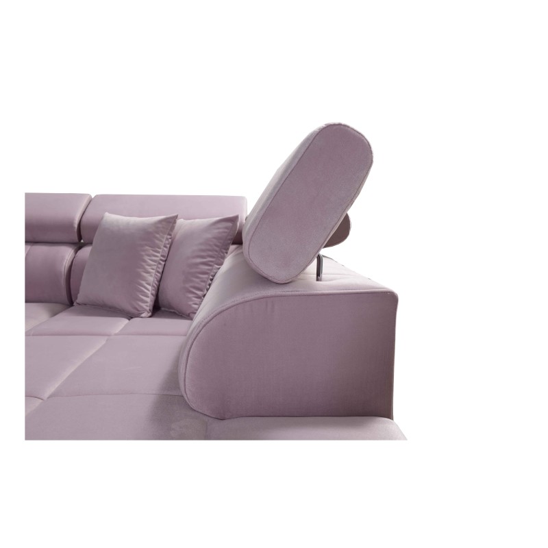 Narożnik Oslo X mini z funkcją spania oraz pojemnikiem na pościel tkanina Jaguar 2170