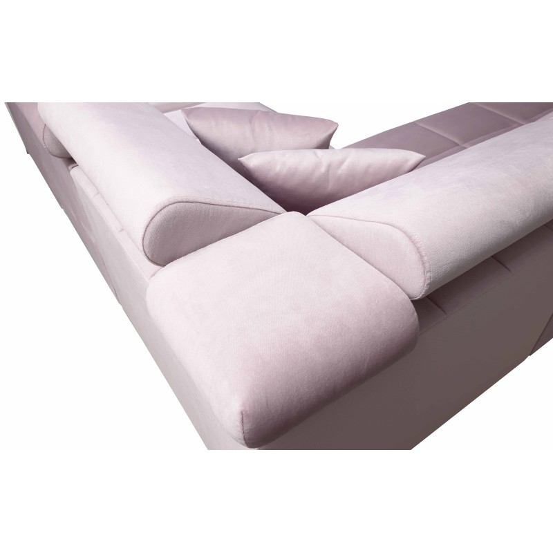 Narożnik Oslo X mini z funkcją spania oraz pojemnikiem na pościel tkanina Jaguar 2162