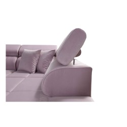 Narożnik Oslo X mini z funkcją spania oraz pojemnikiem na pościel tkanina Jaguar 2186