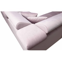 Narożnik Oslo X mini z funkcją spania oraz pojemnikiem na pościel tkanina Jaguar 2186