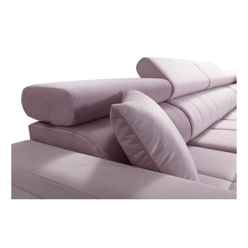 Narożnik Oslo X mini z funkcją spania oraz pojemnikiem na pościel tkanina Jaguar 2186