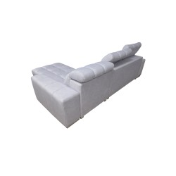 Narożnik Prisma I z funkcją spania, portem usb oraz pojemnikiem na pościel tkanina Terra 13 + Ecoskóra