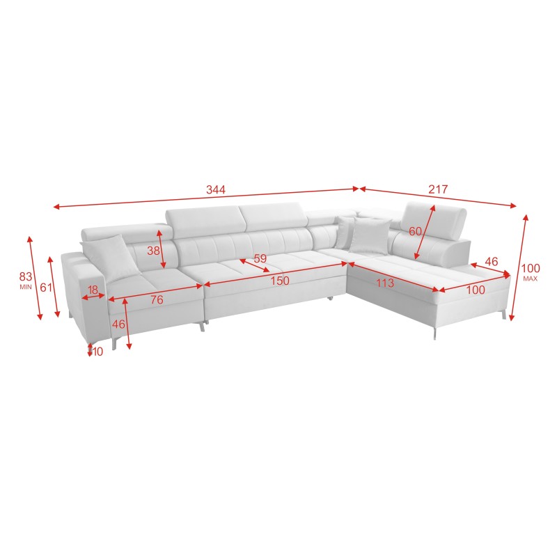 Oslo X Maxi Corner Sofa with Sleeping Function – Luxury and Functionality in One Oslo X Maxi Corner Sofa with Sleeping Function – Luxury and Functionality in One