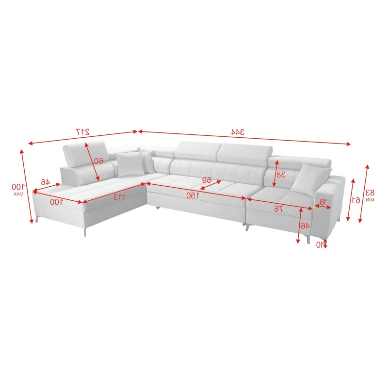 Oslo X Maxi Corner Sofa with Sleeping Function – Luxury and Functionality in One Oslo X Maxi Corner Sofa with Sleeping Function – Luxury and Functionality in One
