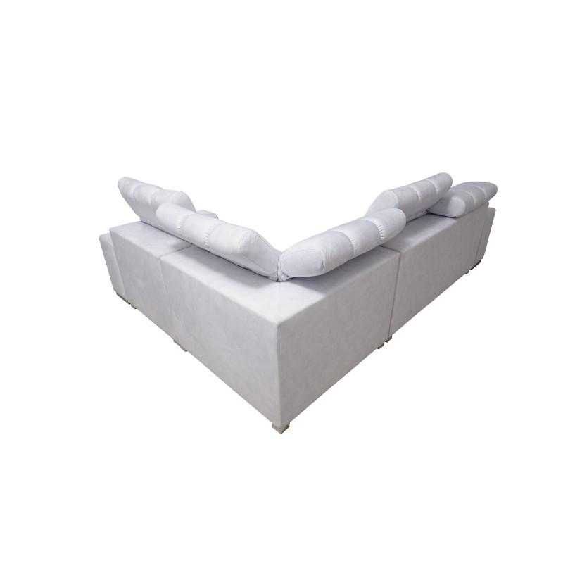 Narożnik Prisma II z funkcją spania w tkaninie Velvet | Pet friendly, Terra 92 + Ecoskóra | Twoje idealne miejsce do relaksu