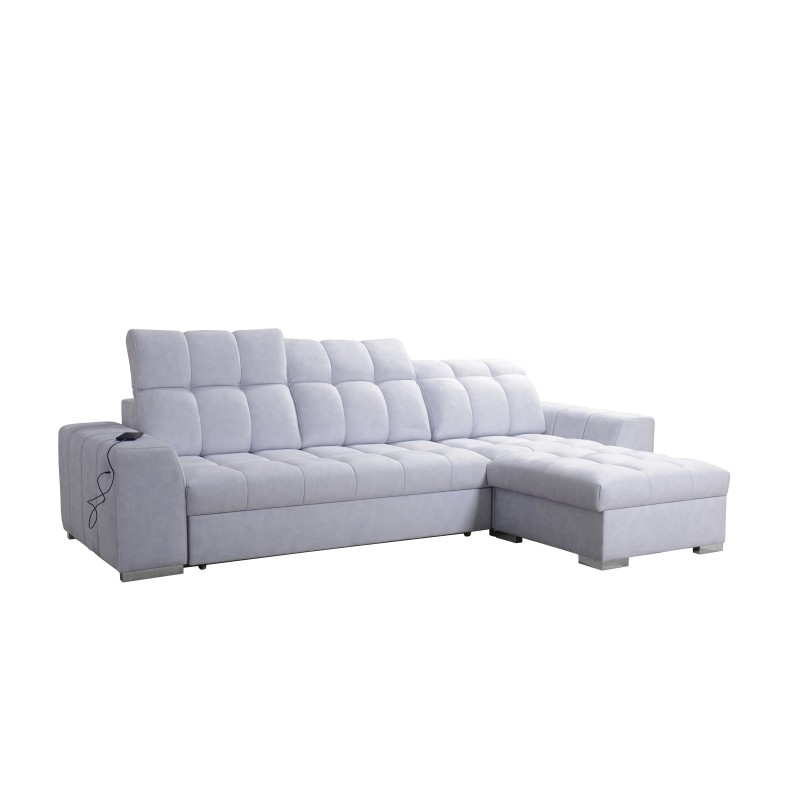 Prisma I corner sofa with a sleeping function and USB port - comfort and elegance in one. Prisma I corner sofa with a sleeping function and USB port - comfort and elegance in one.