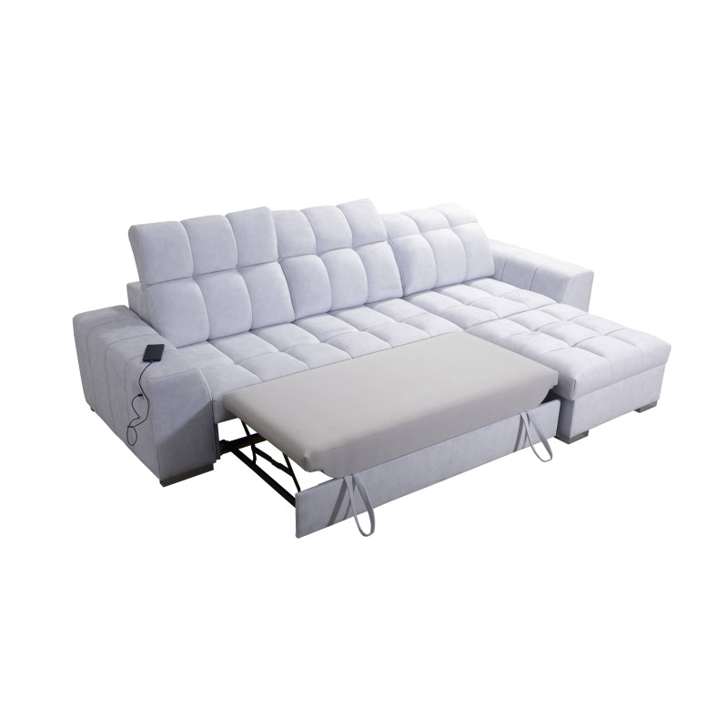Prisma I corner sofa with a sleeping function and USB port - comfort and elegance in one. Prisma I corner sofa with a sleeping function and USB port - comfort and elegance in one.