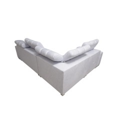 Narożnik Prisma II z funkcją spania, portem usb oraz pojemnikiem na pościel tkanina Terra 75