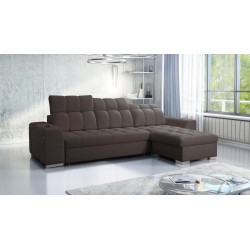 Prisma I corner sofa with a sleeping function and USB port - comfort and elegance in one.