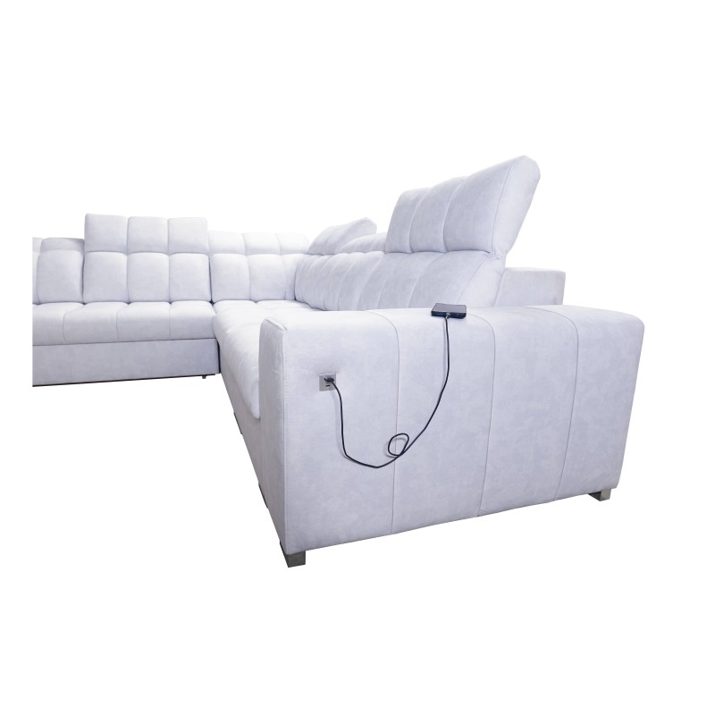 Narożnik Prisma III z funkcją spania i portem usb – komfort i styl w jednym meblu