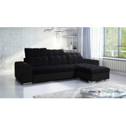 Prisma I corner sofa with a sleeping function and USB port - comfort and elegance in one.