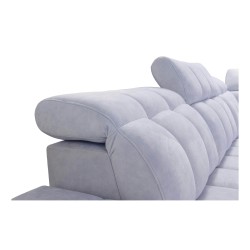 Narożnik Prisma IX z funkcją spania, portem usb i pojemnikiem na pościel - Velvet | Pet friendly, Terra 96