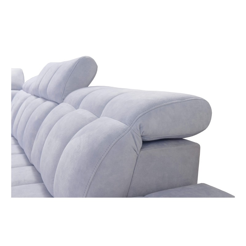 Narożnik Prisma IX z funkcją spania, portem usb oraz pojemnikiem na pościel tkanina Terra 80 + Ecoskóra