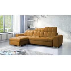 Prisma I corner sofa with a sleeping function and USB port - comfort and elegance in one. Prisma I corner sofa with a sleeping function and USB port - comfort and elegance in one.