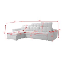 Prisma I corner sofa with a sleeping function and USB port - comfort and elegance in one. Prisma I corner sofa with a sleeping function and USB port - comfort and elegance in one.