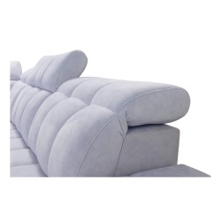 Narożnik Prisma IX z funkcją spania, portem usb oraz pojemnikiem na pościel tkanina Terra 96