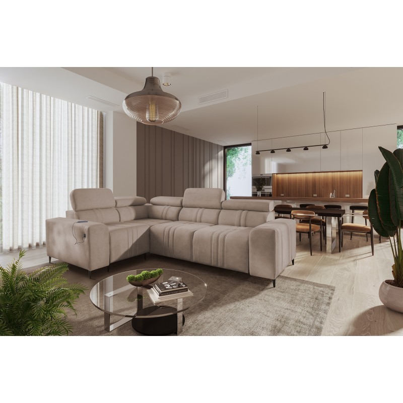 Verona II corner sofa with a sleeping function - elegance and functionality in one Verona II corner sofa with a sleeping function - elegance and functionality in one
