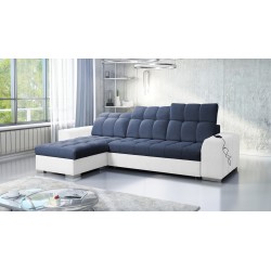 Prisma I corner sofa with a sleeping function and USB port - comfort and elegance in one.