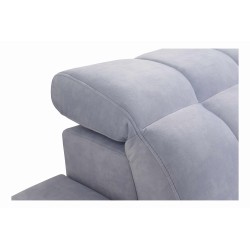 Narożnik Prisma XI z funkcją spania, portem usb oraz pojemnikiem na pościel tkanina Terra 26 + Ecoskóra czarna