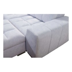 Narożnik Prisma XII z funkcją spania, portem usb oraz pojemnikiem na pościel tkanina Terra 13