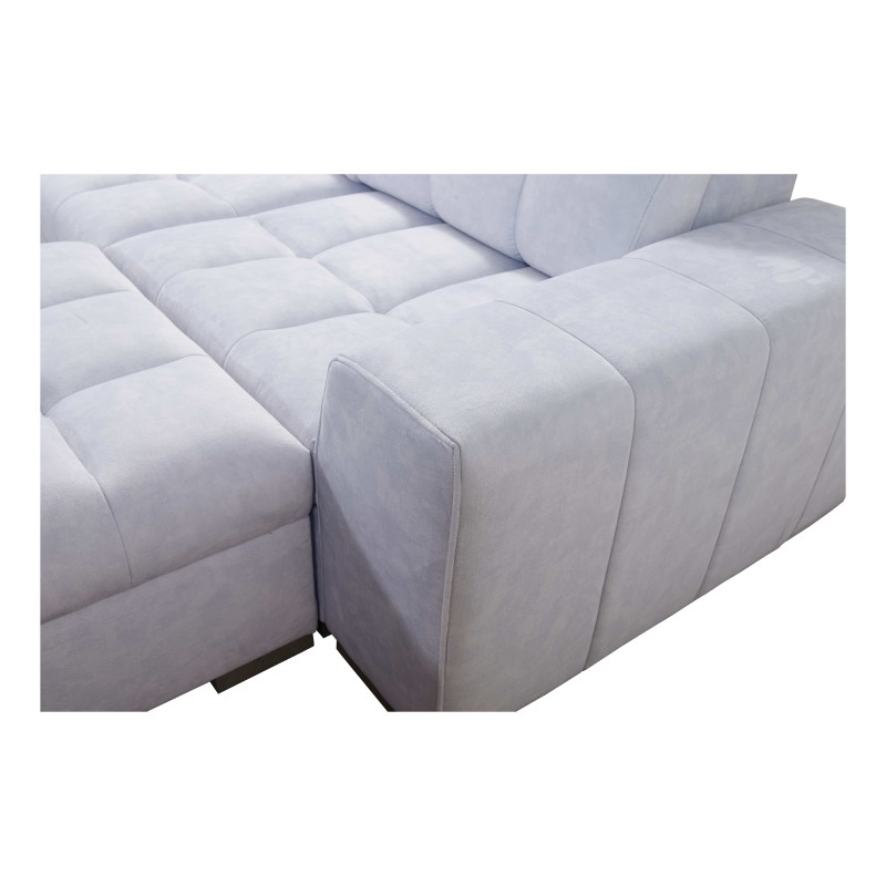 Narożnik Prisma XII z funkcją spania | Luksusowy Mebel z Portem USB | Velvet | Pet friendly, Terra 26