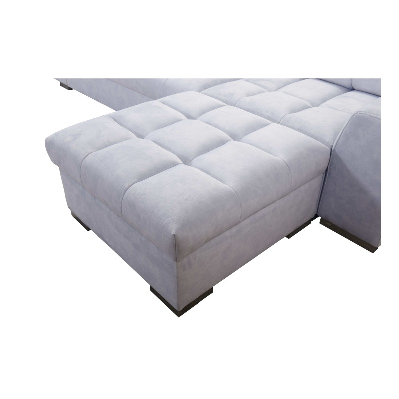 Narożnik Prisma XII z funkcją spania | Luksusowy Mebel z Portem USB | Velvet | Pet friendly, Terra 26