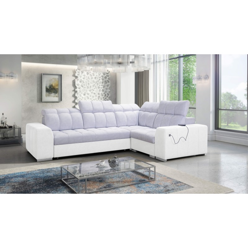 Prisma II Corner Sofa with Sleeping Function in Velvet Fabric | Pet Friendly, Terra 80 | Your Ideal Place to Relax Prisma II Corner Sofa with Sleeping Function in Velvet Fabric | Pet Friendly, Terra 80 | Your Ideal Place to Relax
