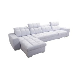 Narożnik Prisma XII z funkcją spania | Luksusowy Mebel z Portem USB | Velvet | Pet friendly, Terra 80 Narożnik Prisma XII z funkcją spania | Luksusowy Mebel z Portem USB | Velvet | Pet friendly, Terra 80