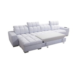 Narożnik Prisma XII z funkcją spania | Luksusowy Mebel z Portem USB | Velvet | Pet friendly, Terra 06 + Ecoskóra Narożnik Prisma XII z funkcją spania | Luksusowy Mebel z Portem USB | Velvet | Pet friendly, Terra 06 + Ecoskóra