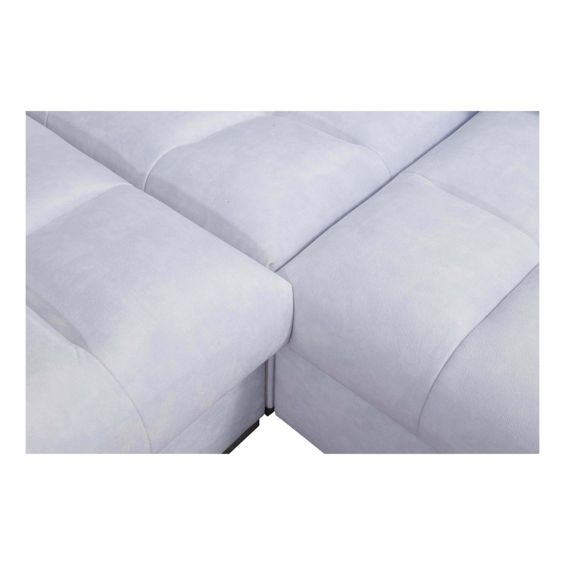 Narożnik Prisma XII z funkcją spania, portem usb oraz pojemnikiem na pościel tkanina Terra 48