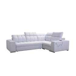 Prisma II corner sofa with a sleeping function in Velvet fabric | Pet friendly, Terra 06 | Your ideal place to relax Prisma II corner sofa with a sleeping function in Velvet fabric | Pet friendly, Terra 06 | Your ideal place to relax