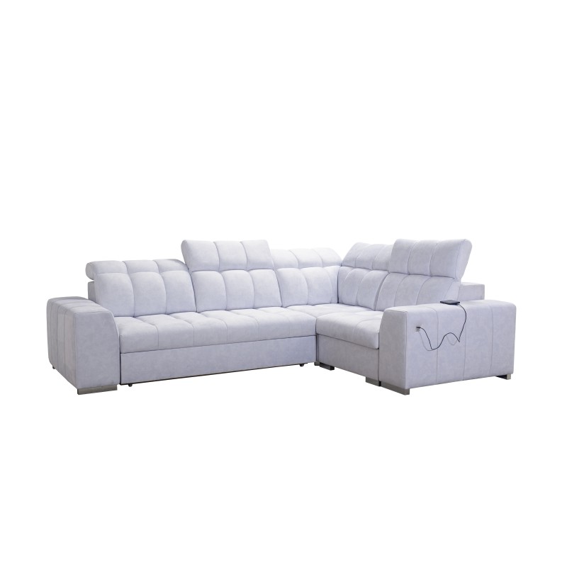Prisma II corner sofa with a sleeping function in Velvet fabric | Pet friendly, Terra 06 | Your ideal place to relax Prisma II corner sofa with a sleeping function in Velvet fabric | Pet friendly, Terra 06 | Your ideal place to relax