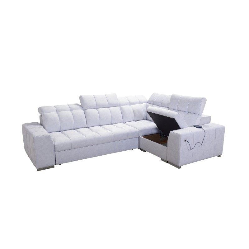 Prisma II Corner Sofa with Sleeping Function in Velvet Fabric | Pet Friendly, Terra 26 | Your Perfect Place to Relax Prisma II Corner Sofa with Sleeping Function in Velvet Fabric | Pet Friendly, Terra 26 | Your Perfect Place to Relax