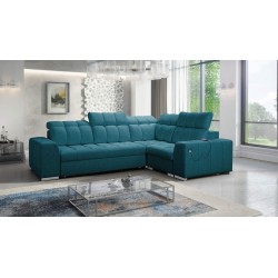 Narożnik Prisma II z funkcją spania w tkaninie Velvet | Pet friendly, Terra 75 | Twoje idealne miejsce do relaksu