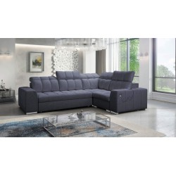 Narożnik Prisma II z funkcją spania w tkaninie Velvet | Pet friendly, Terra 96 | Twoje idealne miejsce do relaksu