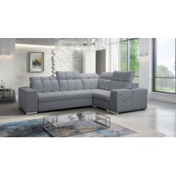 Narożnik Prisma II z funkcją spania w tkaninie Velvet | Pet friendly, Terra 92 | Twoje idealne miejsce do relaksu