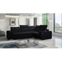 Narożnik Prisma II z funkcją spania w tkaninie Velvet | Pet friendly, Terra 99 | Twoje idealne miejsce do relaksu