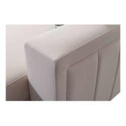 Narożnik Arco I maxi z funkcją spania, regulowane zagłówki tkanina Mono 246 + Ecoskóra