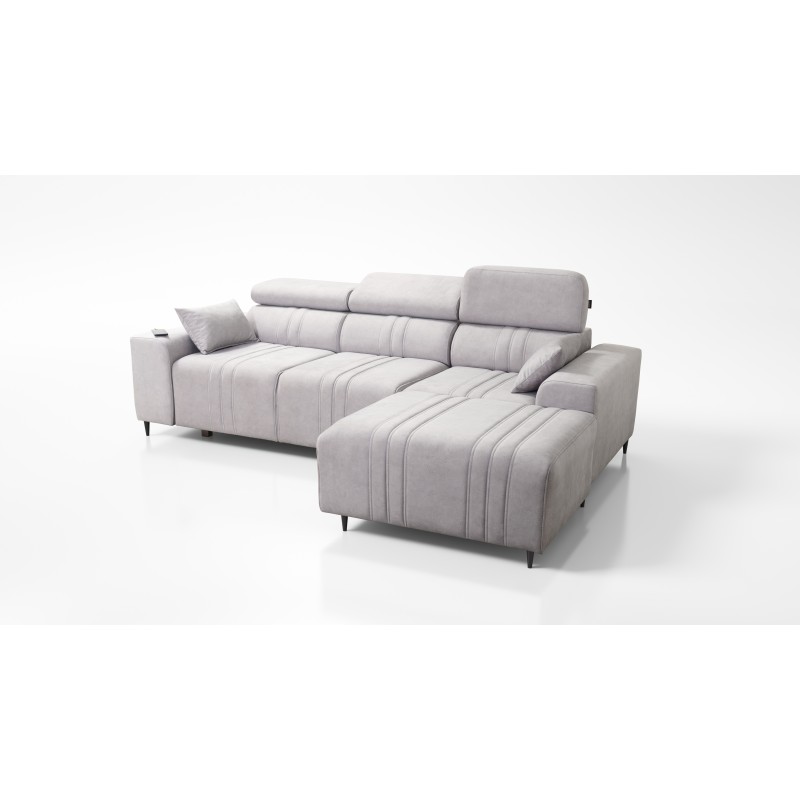 Elegant Verona I Corner Sofa with Sleeping Function - Velvet, Vena 20 | Your Ideal Furniture Elegant Verona I Corner Sofa with Sleeping Function - Velvet, Vena 20 | Your Ideal Furniture